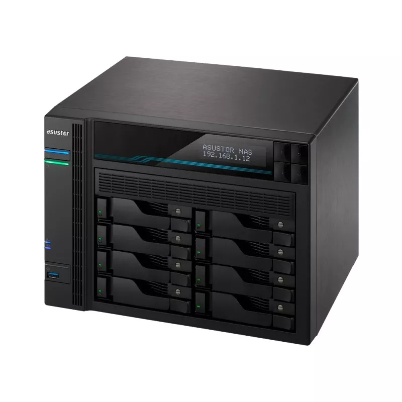 Asustor Lockerstor 10 AS6510T NAS torre Intel Atom® C3538 8 GB DDR4 0 TB ADM negro