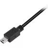 Cable USB 2.0, conector macho USB-A > conector macho Mini-USB (negro, 0,5 metros, doble apantallado)