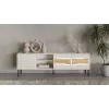 Mueble TV cama meble INSERTO 3D1W 190x40x62 cm acabado cashmere con LED