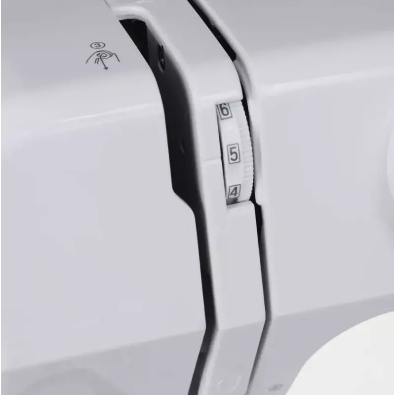 Máquina de coser semiautomática SINGER M1005 — 11 puntadas, 4 mm de ancho de puntada, canillero superior, brazo libre, 2,5 kg