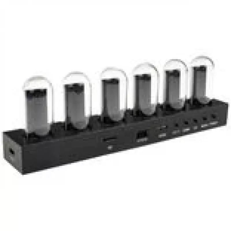 Reloj de mesa Lamptron DC601 IPS negro — reloj de mesa digital con pantalla IPS