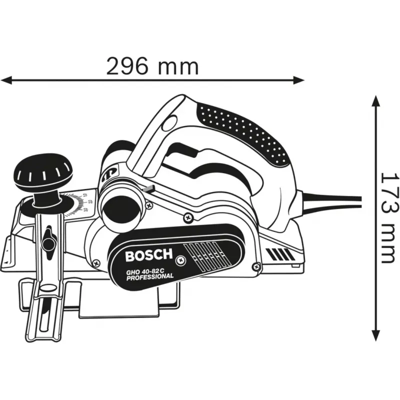 Bosch GHO 40-82 C Professional negro, azul, plata 14000 rpm 850 W