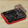 Einhell Power-X-Twincharger 3 A cargador de batería para interior negro - rojo (4512069)
