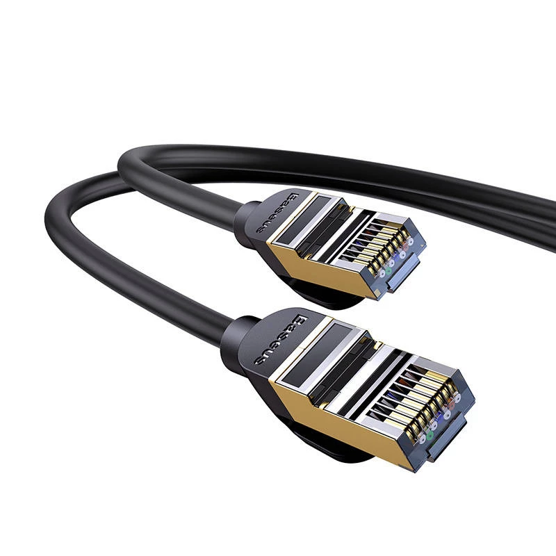 Cable de red Baseus Ethernet RJ45, 10Gbps, 1 m (negro)