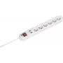 Alargador de corriente Bachmann SMARTLINE 3m 6 salidas AC interior blanco
