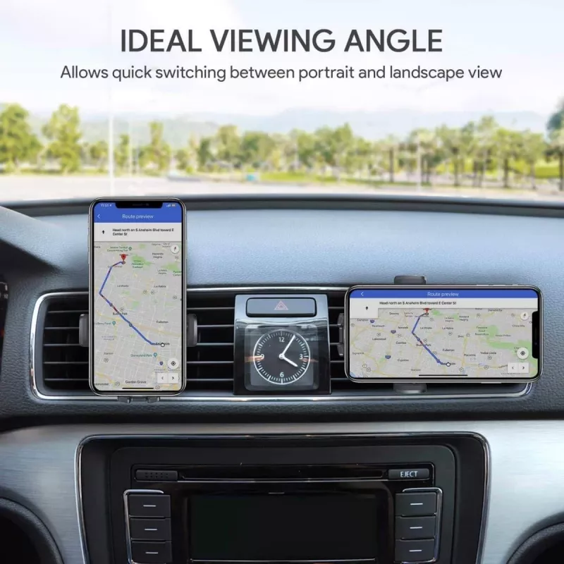 Soporte de móvil para coche Aukey HD-C48 para rejilla de ventilación, rótula de 360°