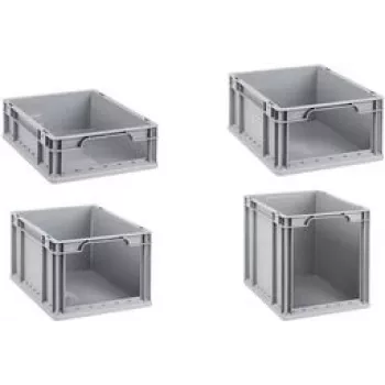 Caja de almacenamiento allit ProfiPlus EuroStore L412, gris