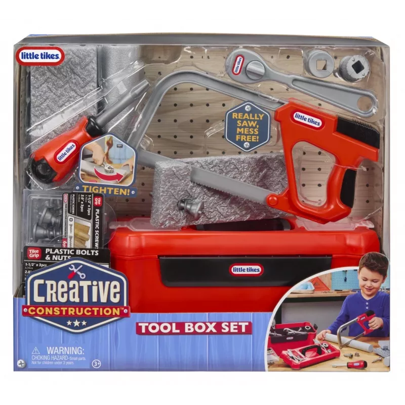 Little Tikes Creative Construction set de caja de herramientas de juguete