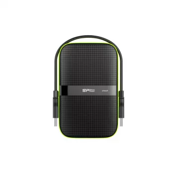 SILICON POWER Armor A60 - disco duro - 5TB - externo (portátil) - 2.5 (6,4 cm) - USB 3,1 Gen 1 - negro (SP050TBPHDA60S3K)