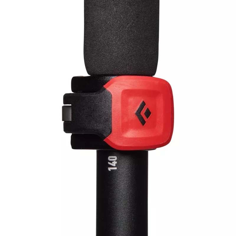 Bastones de trekking Pursuit FLZ M/L, equipo de fitness negro/rojo, 1 par, 125-140 cm