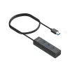 UNITEK Y-3089V01 hub de interfaces USB 3.2 Gen 1 (3.1 Gen 1) Type-A 5000 Mbit/s negro