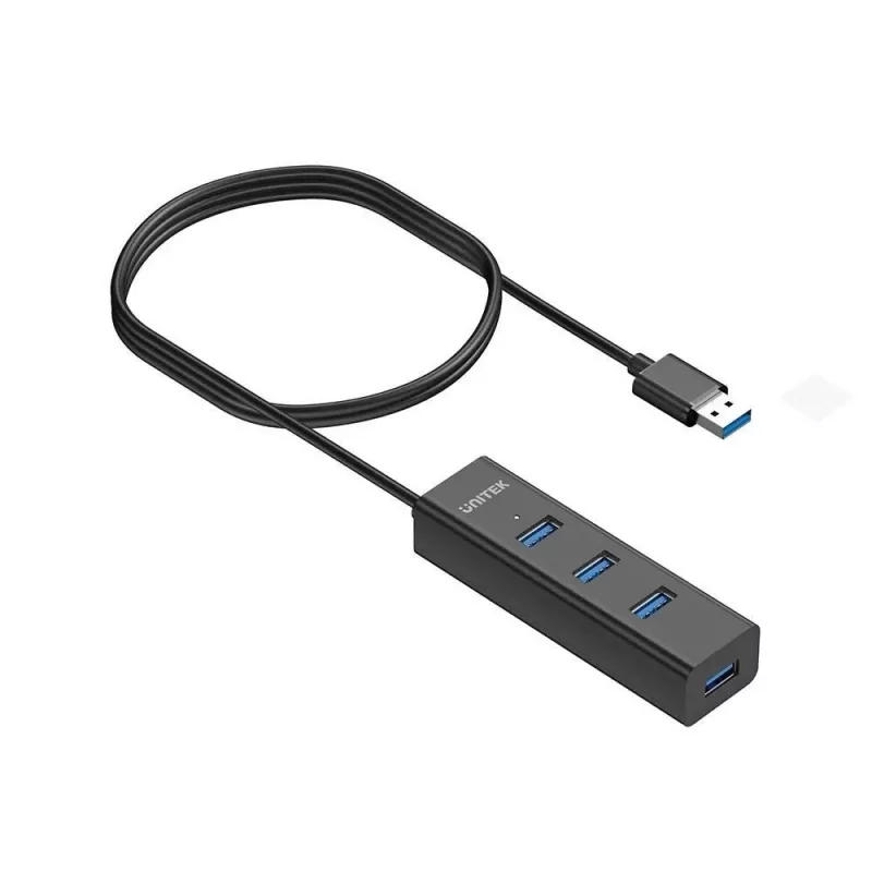 UNITEK Y-3089V01 hub de interfaces USB 3.2 Gen 1 (3.1 Gen 1) Type-A 5000 Mbit/s negro