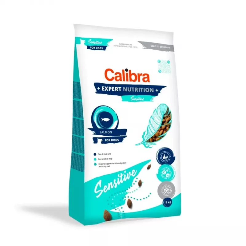 Calibra Dog Expert Nutrition Sensitive, salmón, pienso para perros, 12 kg