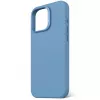 Decoded D25IPO16PMBCS9AE AntiMicrobial funda trasera de silicona para iPhone 16 Pro Max, azul claro