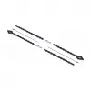 Bridas paralelas DeLOCK Beaded Kabel Tie L 200 x A 2,4 mm negro 100 uds.