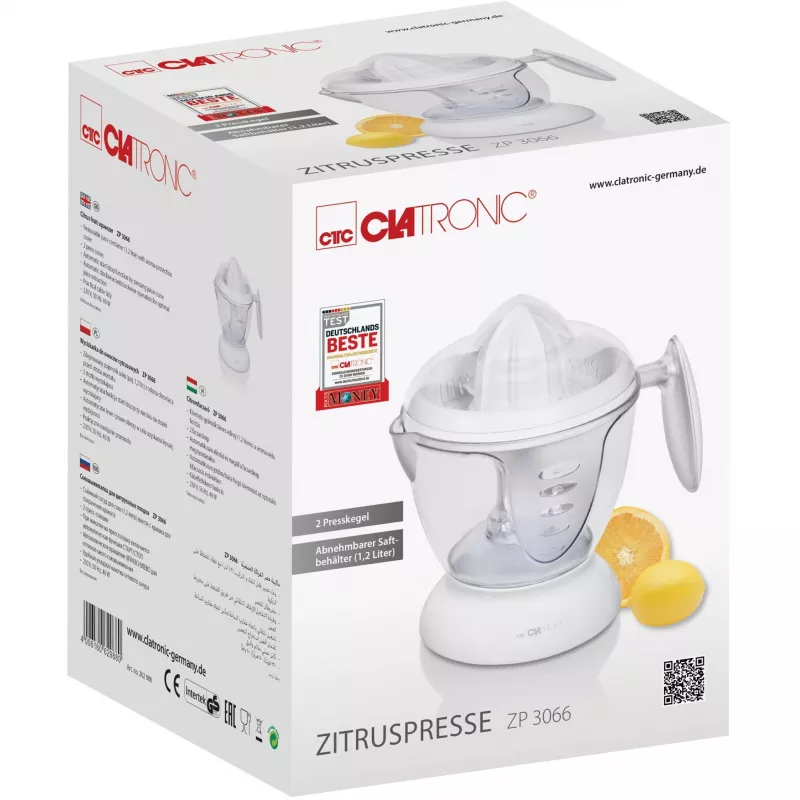Clatronic ZP 3066 - Exprimidor de cítricos (262988)