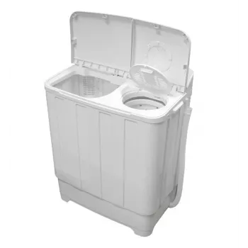 Lavadora semiautomática Ravanson XPB-800 — capacidad 7,5 kg, 1400 rpm, carga superior, blanca