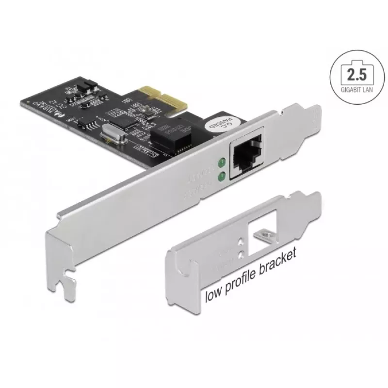 Delock - Adaptador de red - PCIe 2.1 perfil bajo - 2,5GBase-T (89598)
