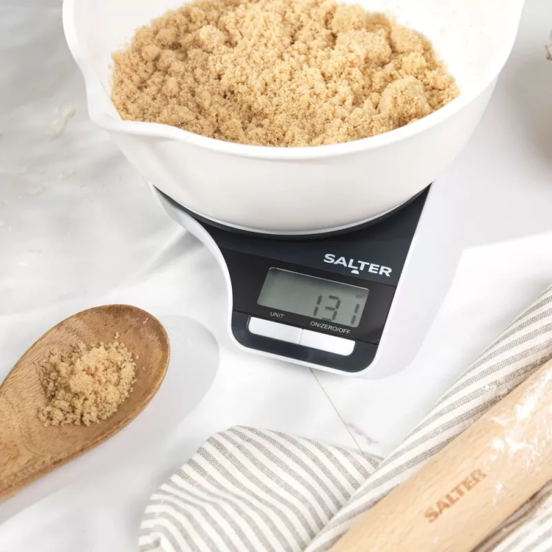Báscula de cocina Salter Electronic Jugscale negra/blanca