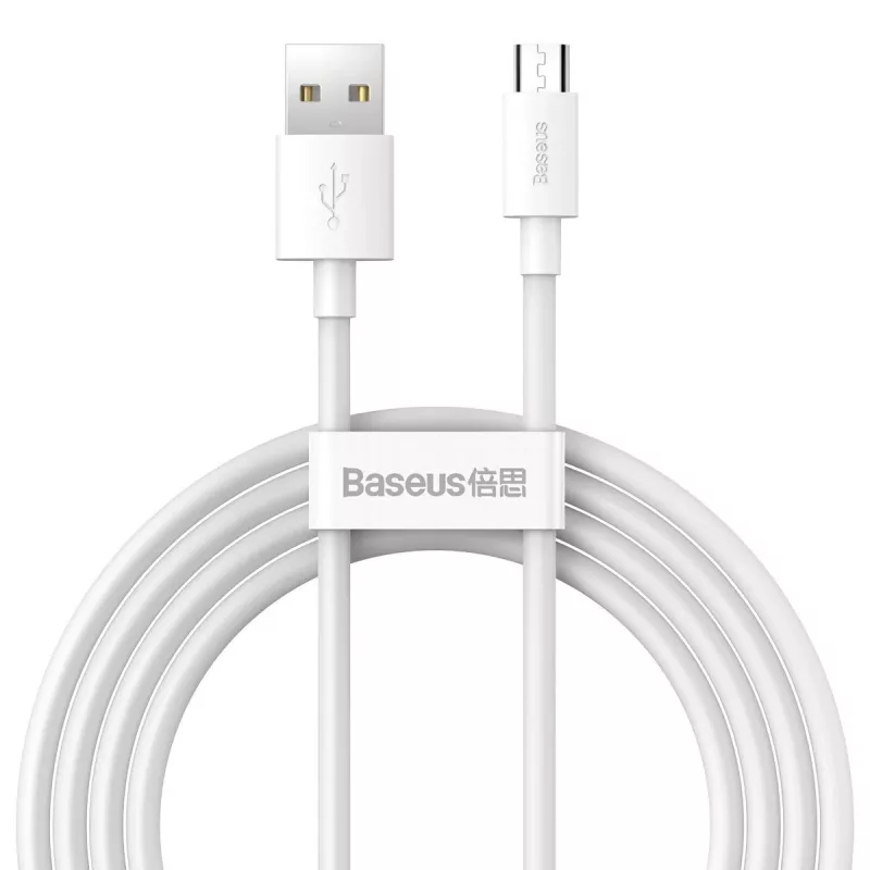 Cable USB-A a Micro-USB-B Baseus TZCAMZJ-02 1,5 m blanco