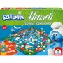 Schmidt Spiele Los Pitufos, juego de mesa clásico Parchís