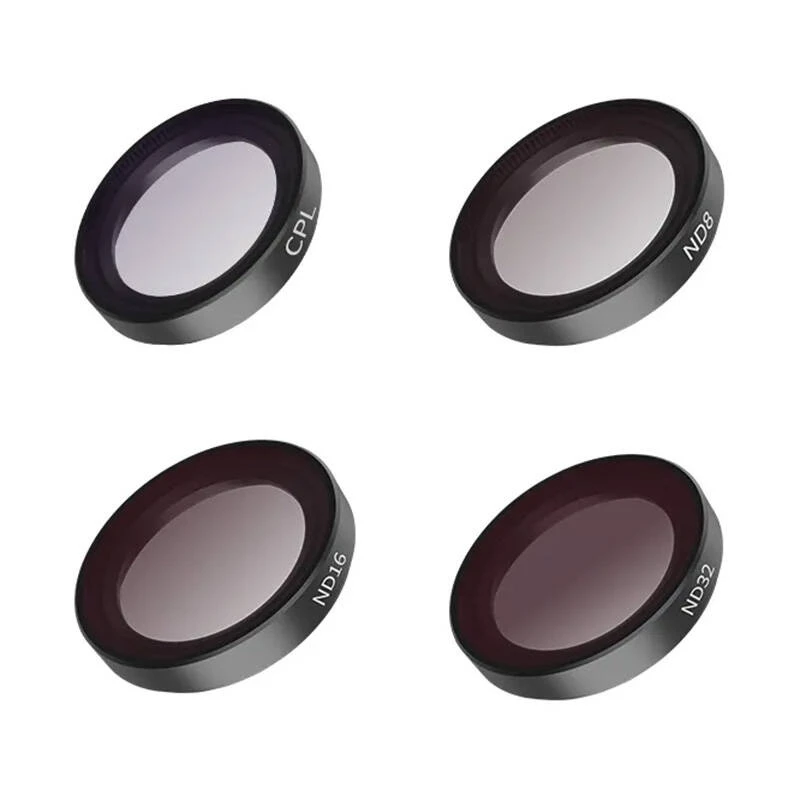 Set de 4 filtros Telesin (CPL/ND8/ND16/ND32) para cámara Insta360 GO 2/3