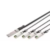 Cable de conexión directa Digitus 40G QSFP+ a 4xSFP+ 1m
