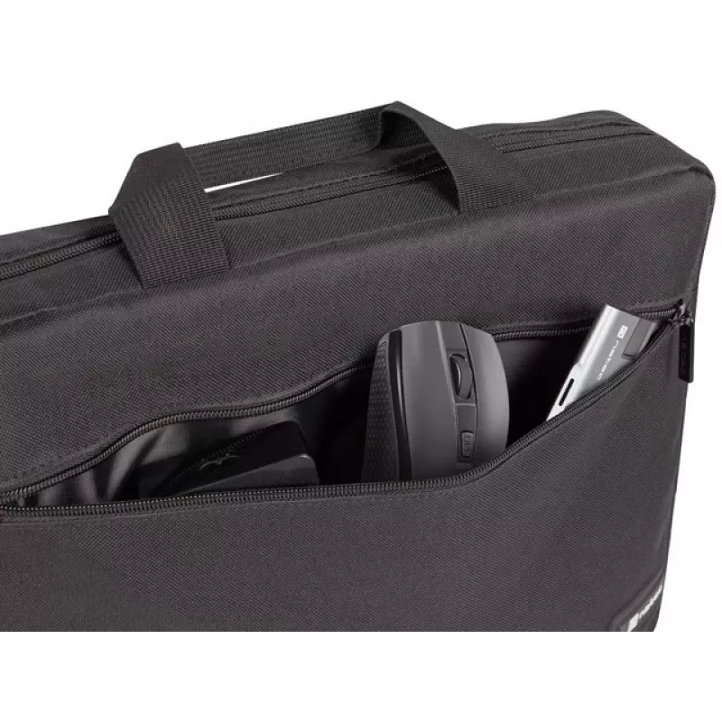 Maletín NATEC Wallaroo 39,6 cm (15,6 pulgadas) — maletín de poliéster para portátil, apto para pantallas de 15,6 pulgadas, negro