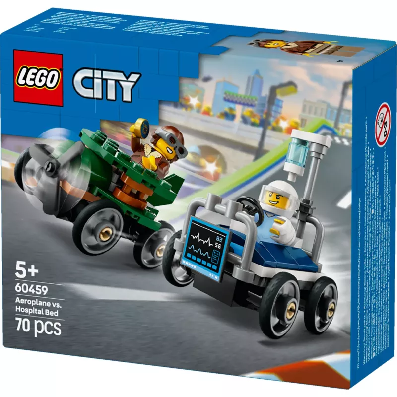LEGO CITY 60459 Avión contra cama de hospital