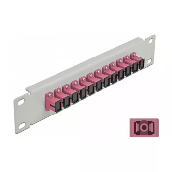 Panel de parcheo de fibra óptica DeLOCK 10