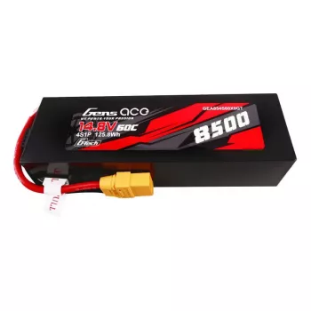 Pack de baterías LiPo Gens ace G-Tech 8500mAh 14.8V 60C 4S1P carcasa de material PC con conector XT90