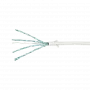 LogiLink CQ9041S Cable de red RJ45, cable de red CAT 6a U/FTP 1,50 m blanco, extremadamente fino, ignífugo