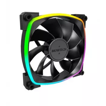 Montech RX120 PWM ventilador para caja de ordenador 12 cm negro 3 uds.