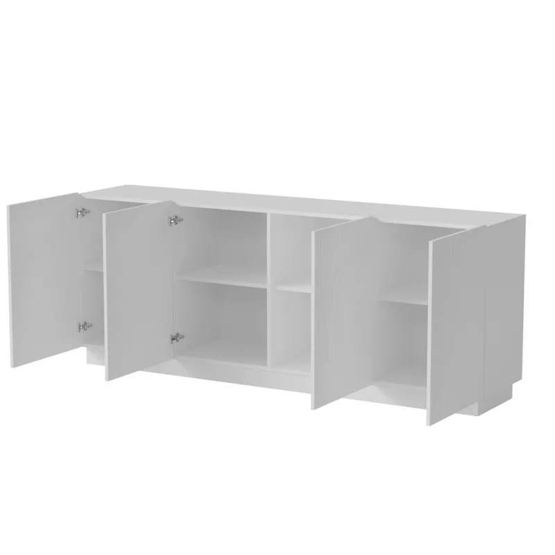 Cama Meble LIVERTI cómoda, 200x42x78 cm, blanca