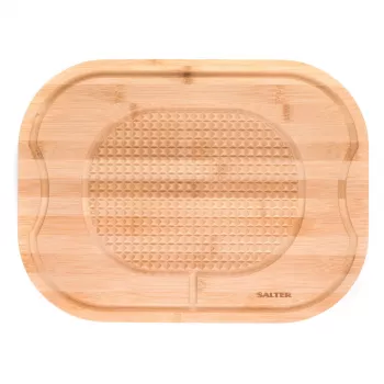 Tabla de cortar Salter BW072712EU7 de bambú, tabla de cocina rectangular