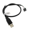 Cable USB Akasa 0,4 m USB A Negro