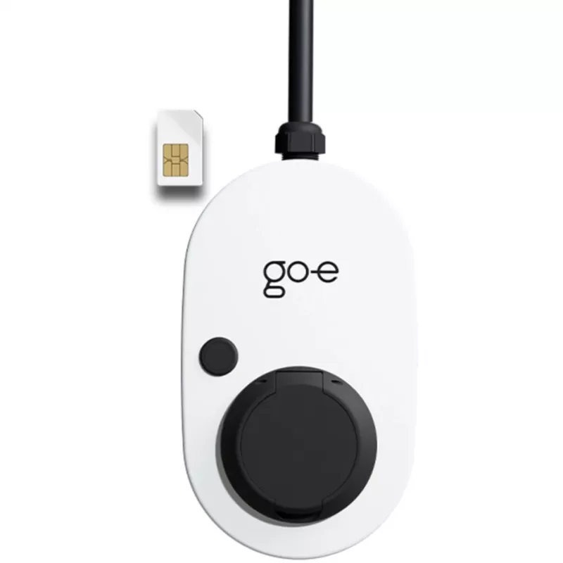 Charger Gemini 2.0, 22 kW (32A trifásico), wallbox blanco/negro, sin cable, 4G/LTE