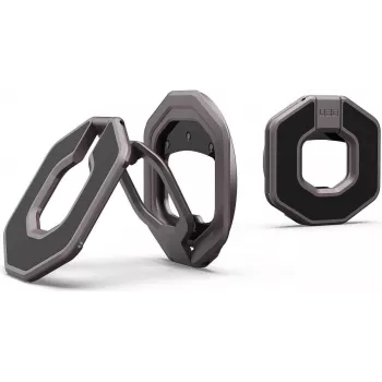 UAG Monarch Dual Magnetic Ring Stand - soporte con fijación magnética por ambas caras para funda protectora (gunmetal)