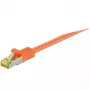 Cable de red Goobay 91588 RJ-45 Cat7 1 m naranja