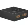 Goobay 58485 Conmutador HDMI manual 2 a 1, 4K 30 Hz, Negro