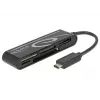 DeLOCK USB2.0 Card Reader USB Type-C male 5 Slots - lector de tarjetas - todo en uno (multiformato) - USB-C (91739)