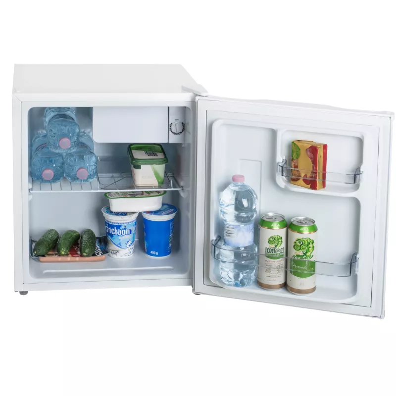 Adler Frigorífico | AD 8096 | Clase de eficiencia energética E | Libre instalación | Frigorífico de espacio completo | Altura 51 cm | Capacidad neta del compartimento de refrigeración 45 L | 39 dB | Blanco