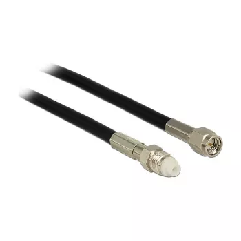 Cable coaxial DeLOCK 12451 RG-58 10 m SMA FME negro