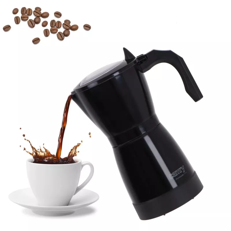 Cafetera eléctrica de moka Camry CR 4415b 0,5 L, 480 W, negra