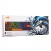 Teclado mecánico Baracuda Dolphin negro distribución US con switches red