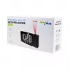 Radio-reloj digital LED GreenBlue GB172 con sintonizador FM, proyector, termómetro, alimentación USB 5V y CR2032
