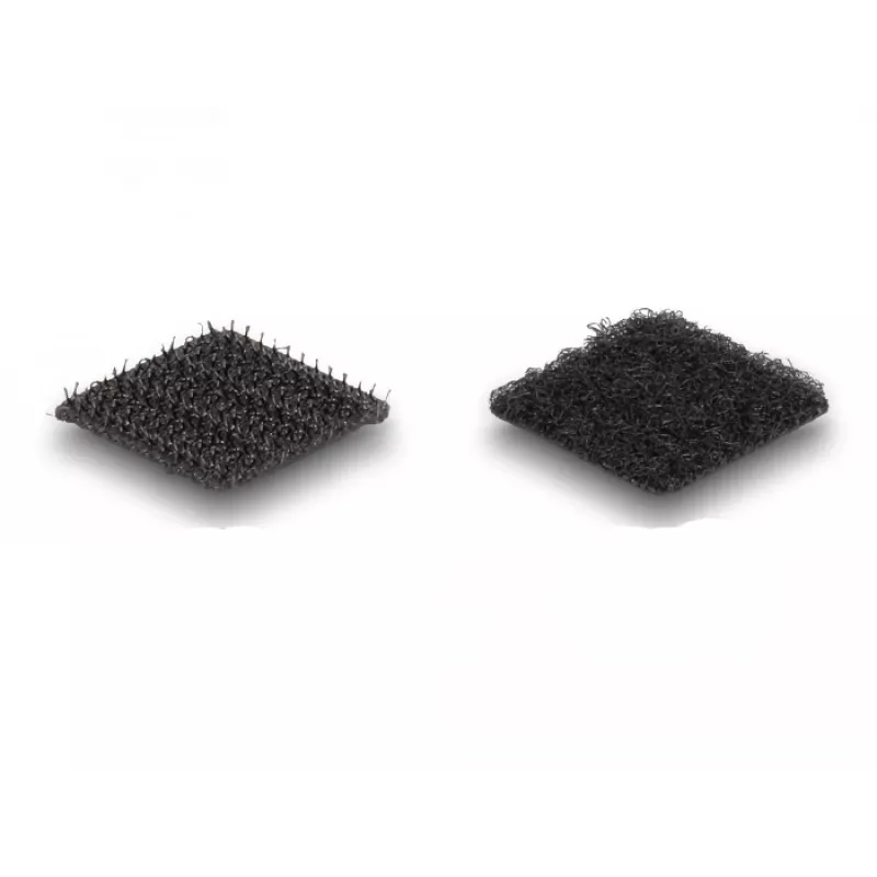 Puntos de velcro DeLOCK cuadrados autoadhesivos, 64 uds., negro