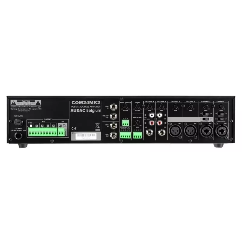 Amplificador de audio AUDAC COM24MK2 240W Clase D negro