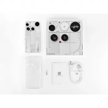 Nothing Phone (3) Blanco - Smartphone 5G - Dual-SIM - RAM 12 GB / Almacenamiento interno 256 GB - Pantalla OLED - 6,67
