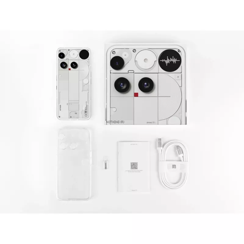 Nothing Phone (3) Blanco - Smartphone 5G - Dual-SIM - RAM 12 GB / Almacenamiento interno 256 GB - Pantalla OLED - 6,67